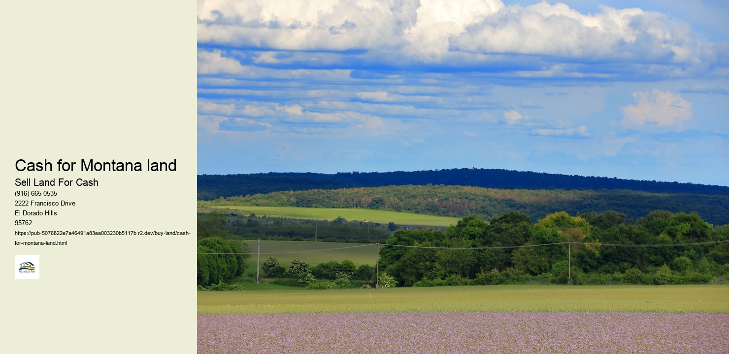 Cash for Montana land