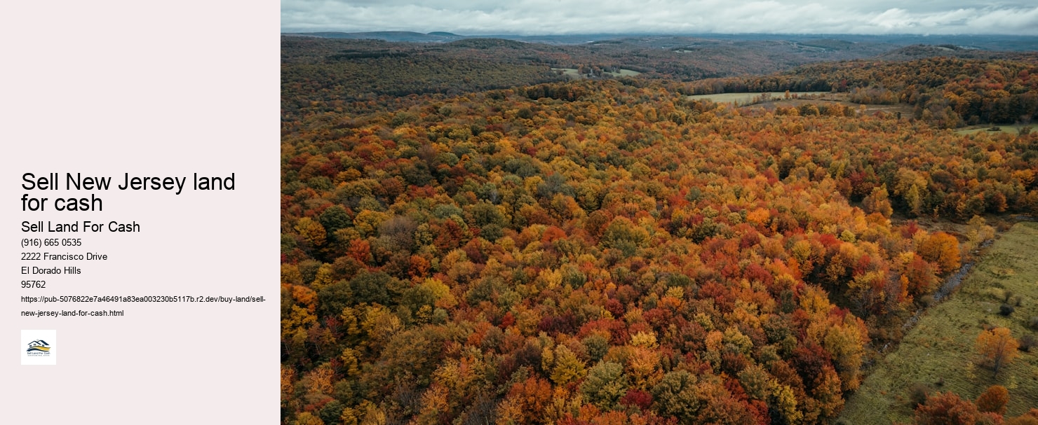 Sell New Jersey land for cash