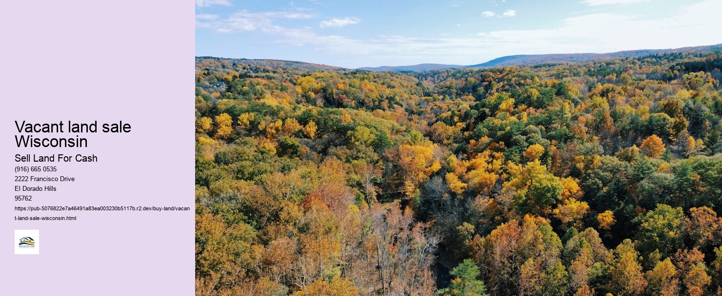 Vacant land sale Wisconsin