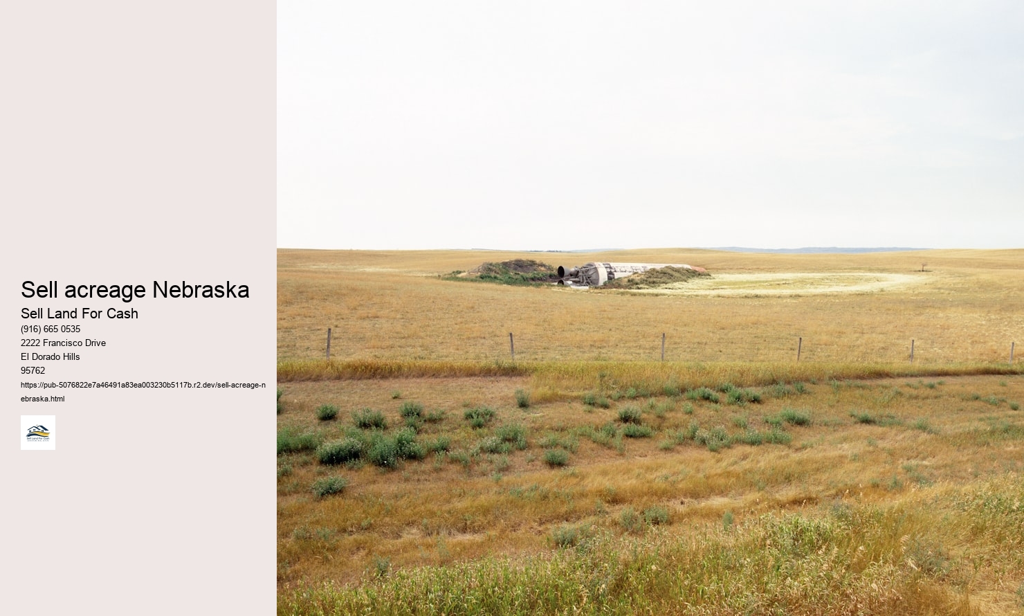 Sell acreage Nebraska