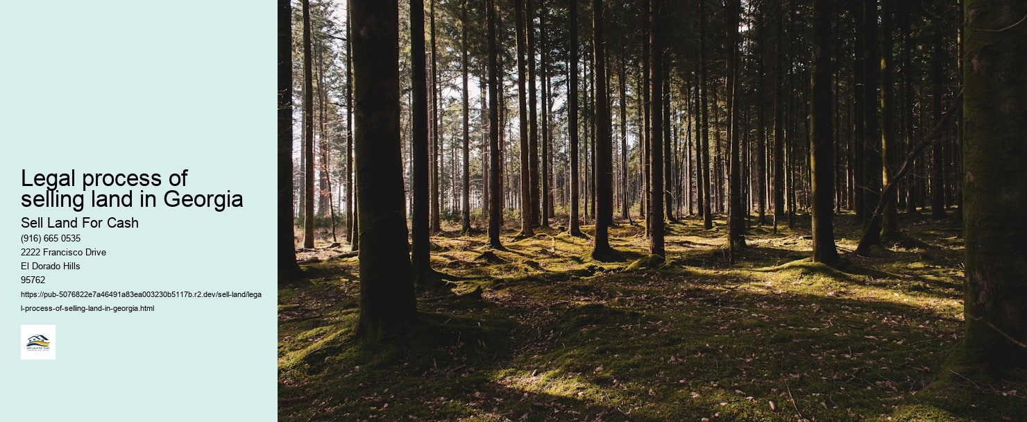 Legal process of selling land in Georgia